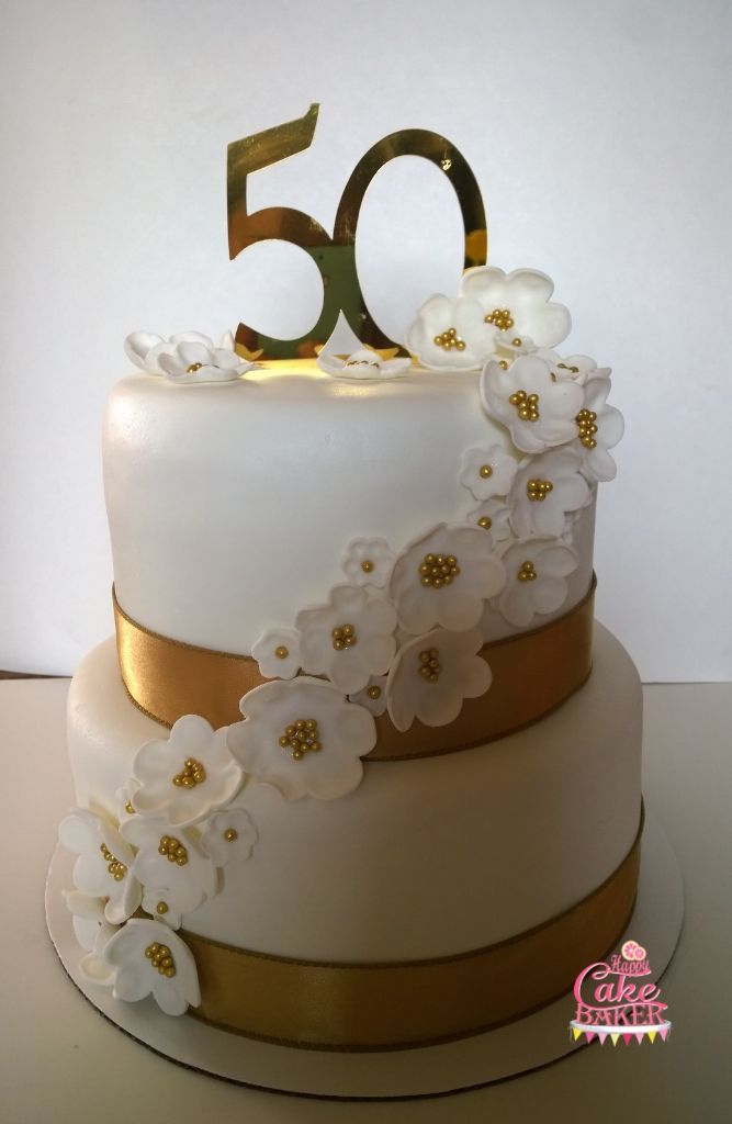 торт золотая свадьба 50 лет