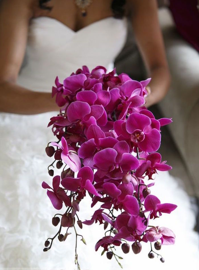 букеты невесты орхидеи
