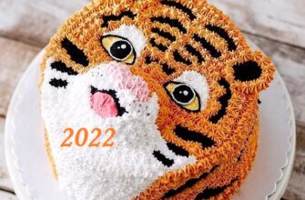 Торты на Новый год с тигром 2022