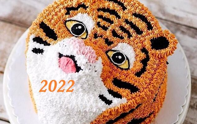Торты на Новый год с тигром 2022